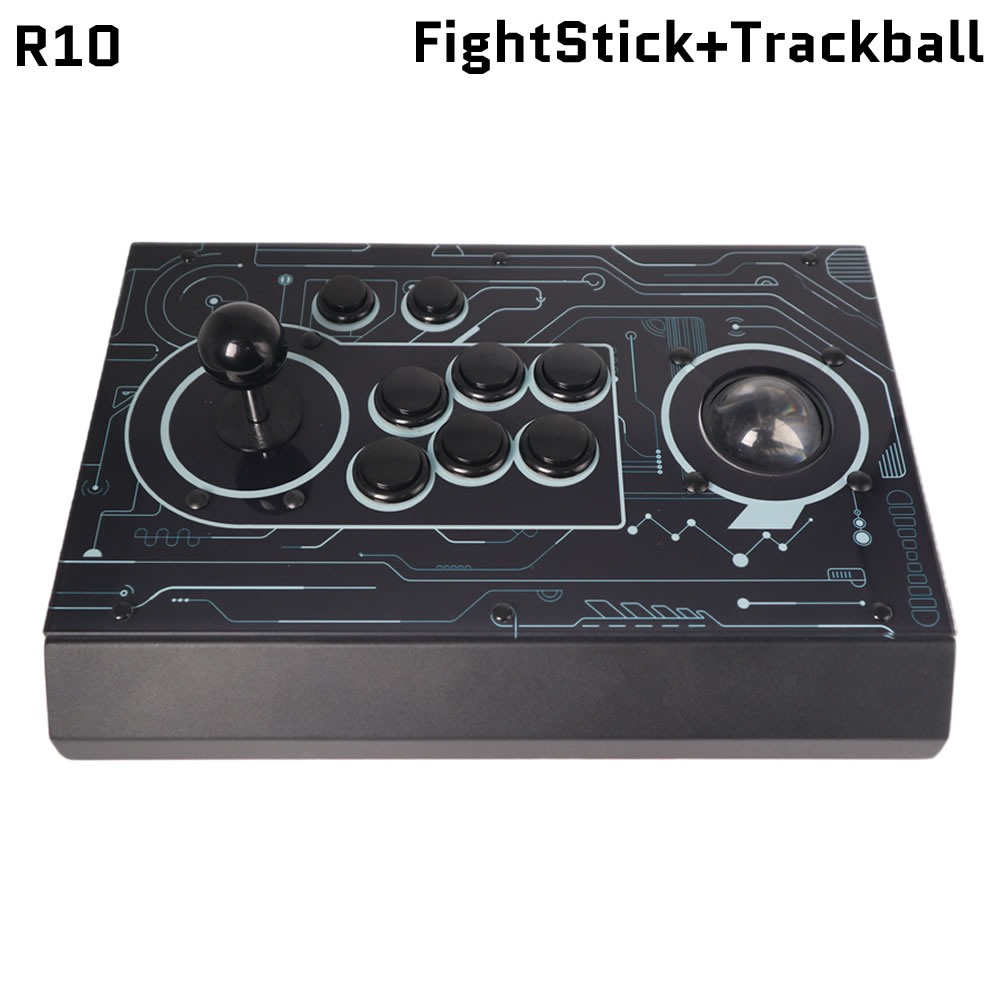 Trackball Controller Arcade - FightBox R10 Arcade Fight Stick With