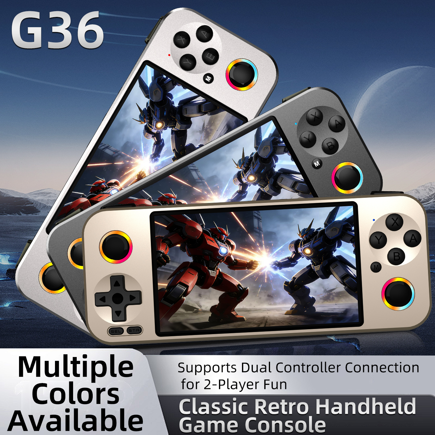 Arcade Game Jackpot - G36 landscape-style open-source handheld game console
