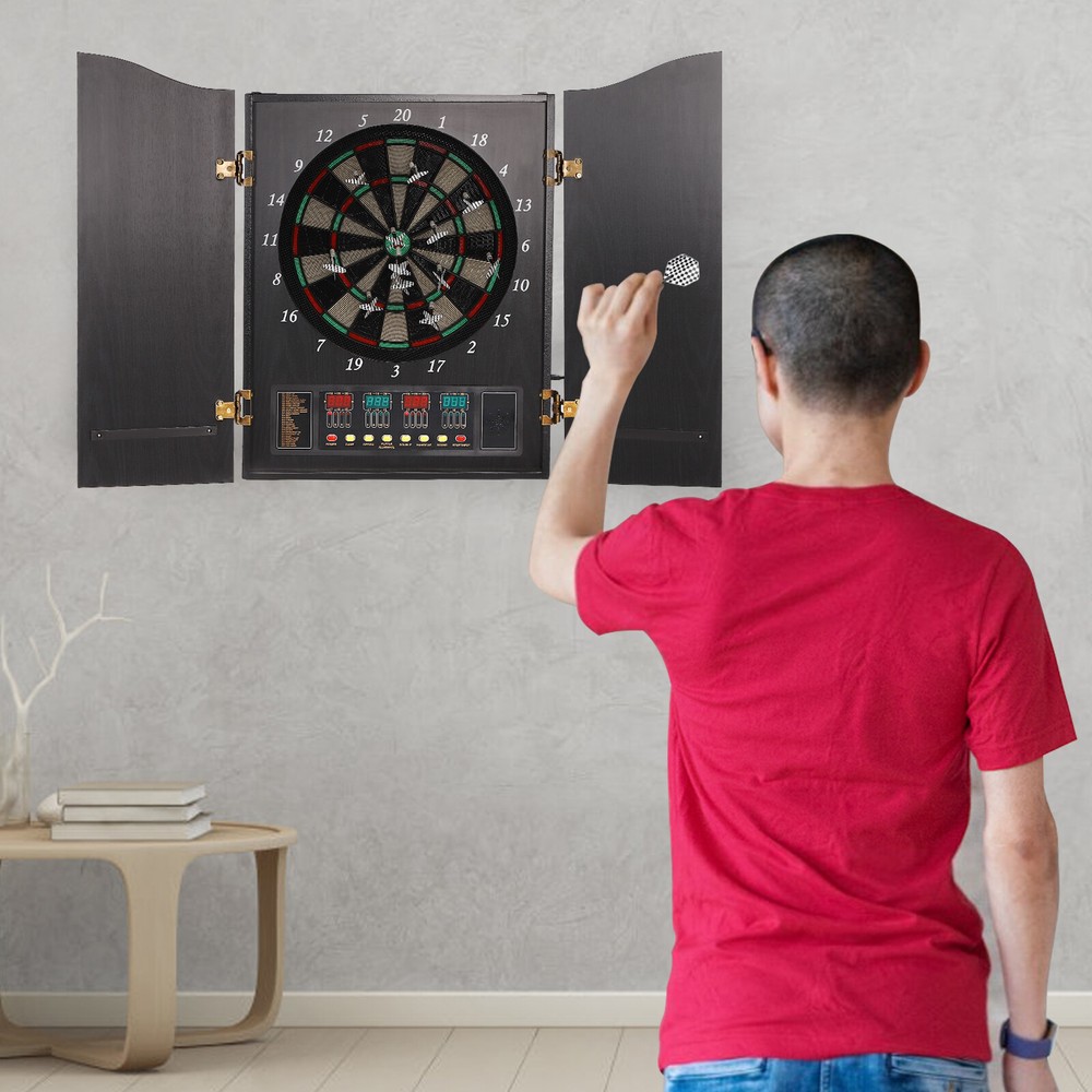 Modern Black Dartboard Cabinet - Electronic Dartboard Cabinet incelemesi ve fiyatı
