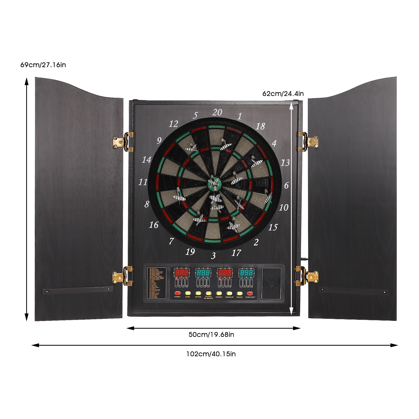 Modern Black Dartboard Cabinet - Electronic Dartboard Cabinet incelemesi ve fiyatı