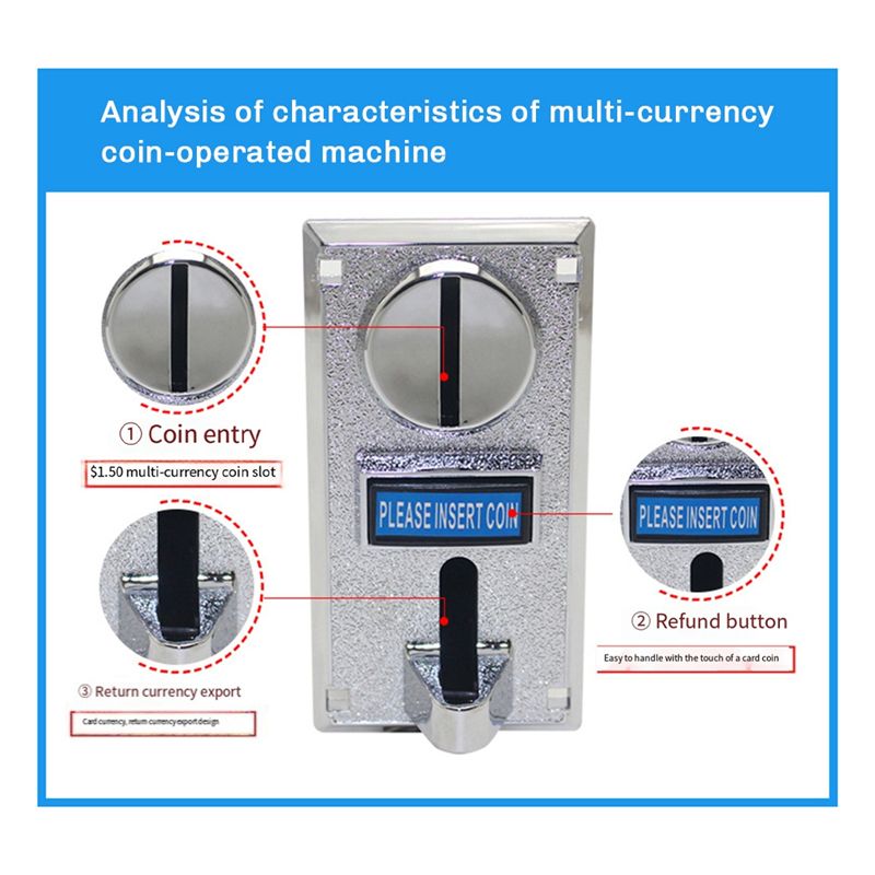 B11A-2PCS 616 Multi Coin Accep - Arcade Ticket Machine incelemesi ve fiyatı