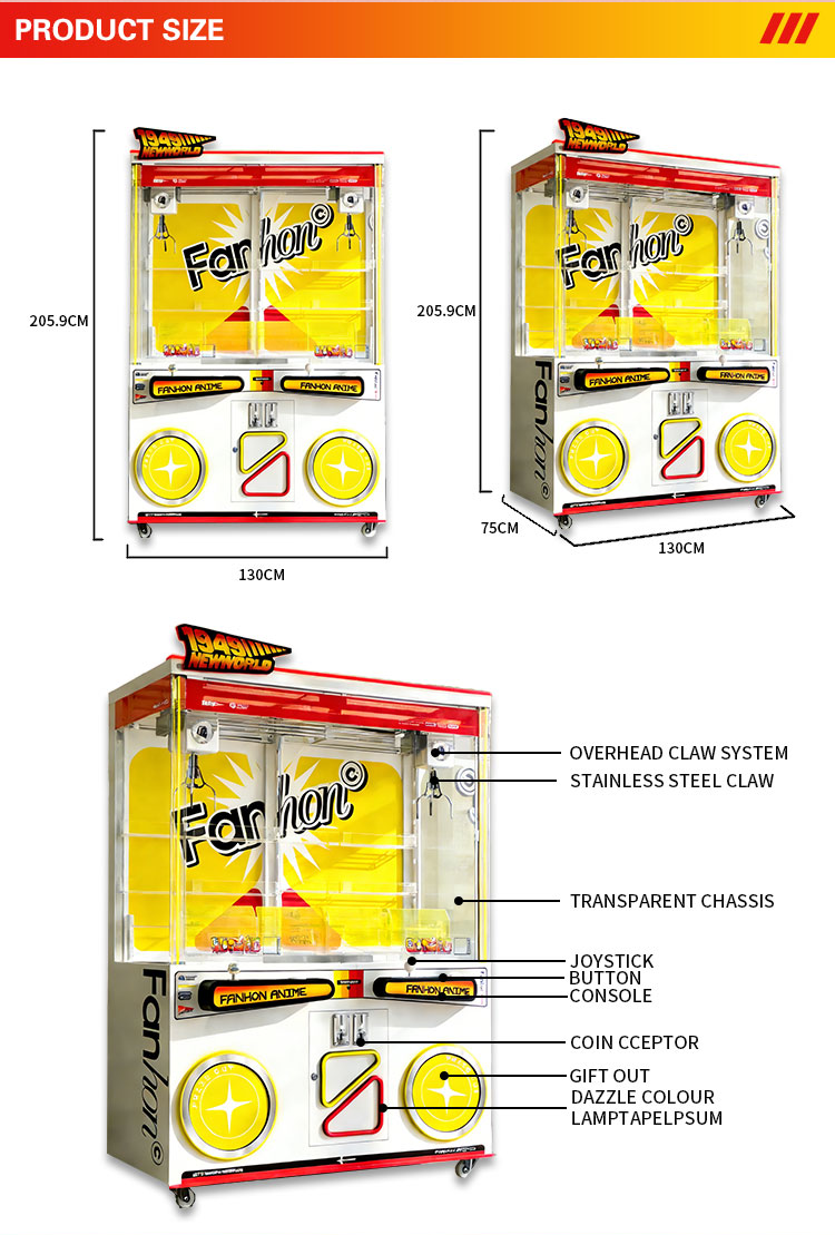 Dual Player Blind Box Claw Mac - Arcade Game Coin incelemesi ve fiyatı