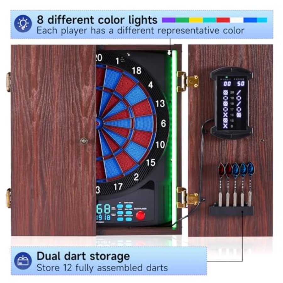 Electronic Dart Board with Cab - Electronic Dartboard Cabinet incelemesi ve fiyatı