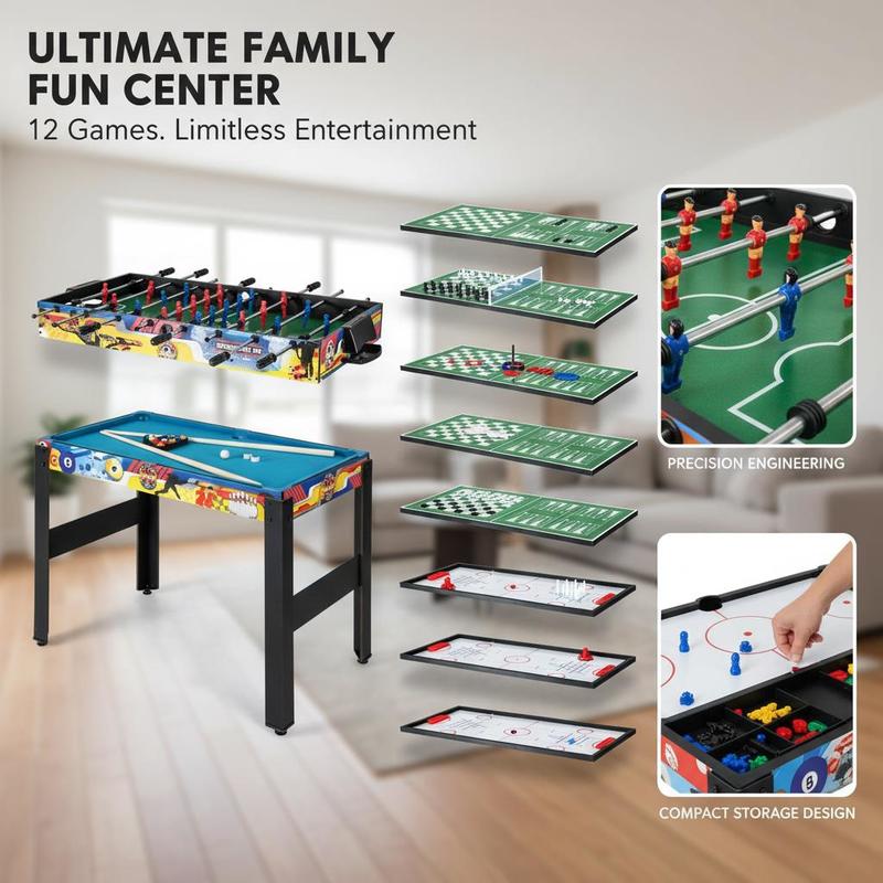 12-in-1 Combo Game Table Set w - Air Hockey Table incelemesi ve fiyatı