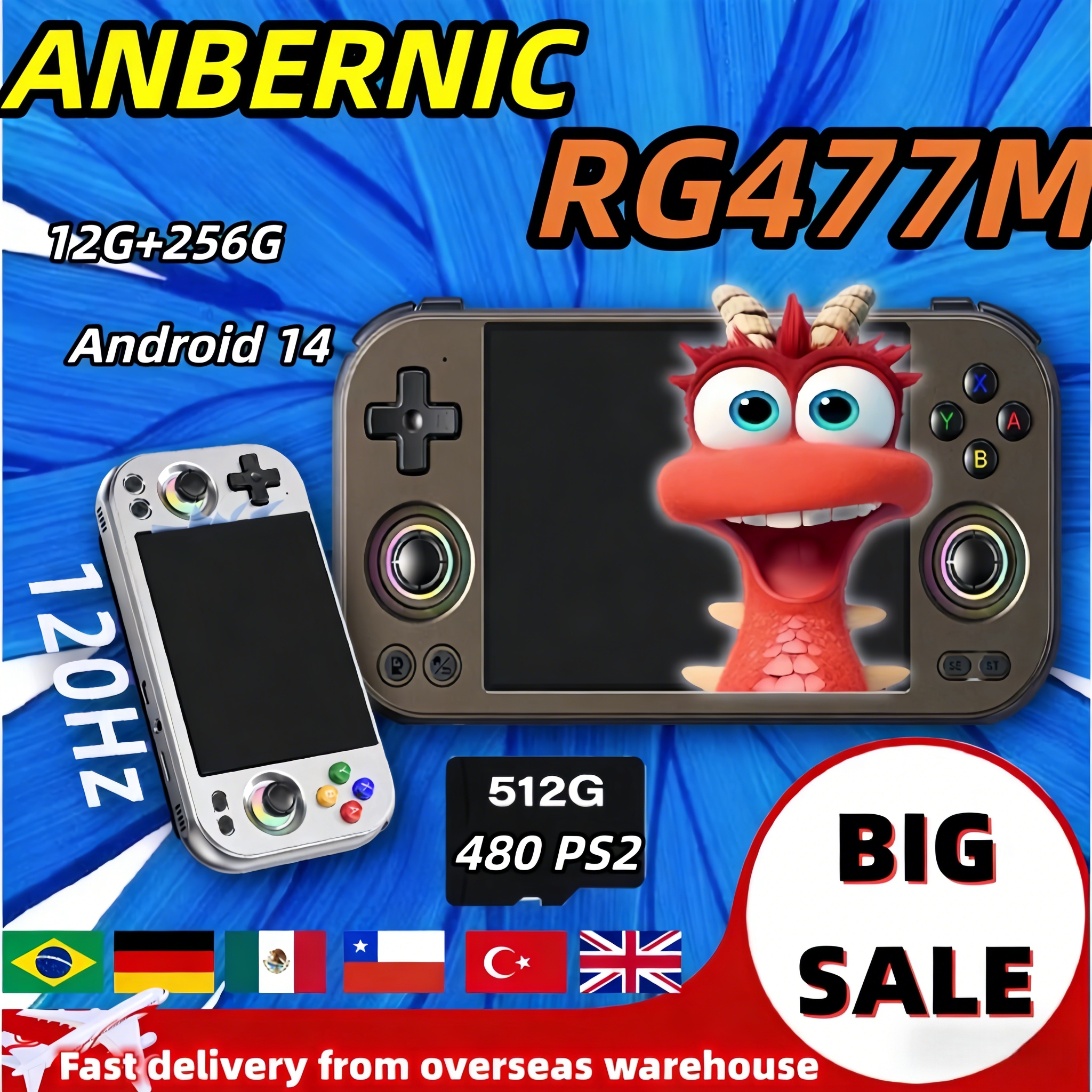 ANBERNIC RG 477M Retro Video G - Arcade Game Cabinet incelemesi ve fiyatı