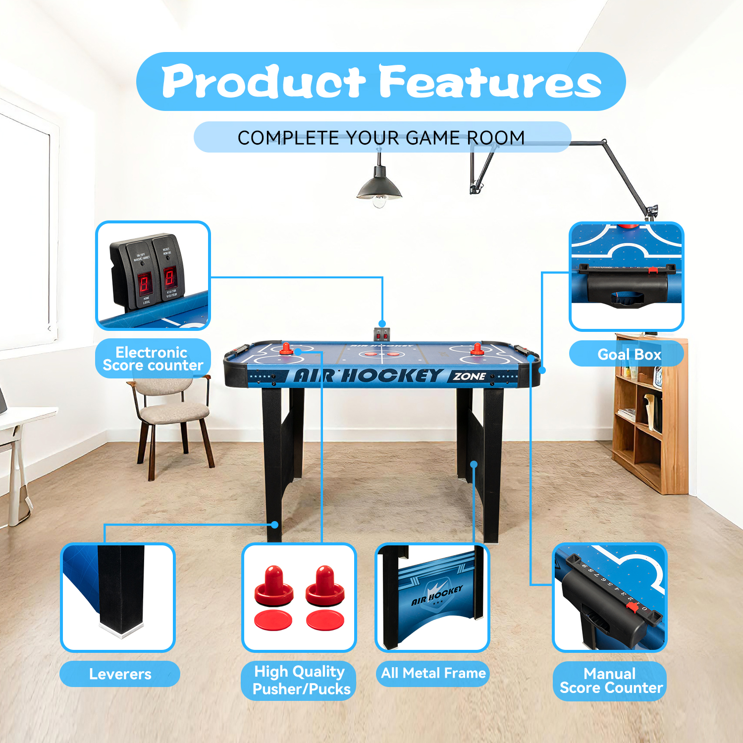 Wholesale Air Hockey Table 4FT - Air Hockey Table incelemesi ve fiyatı