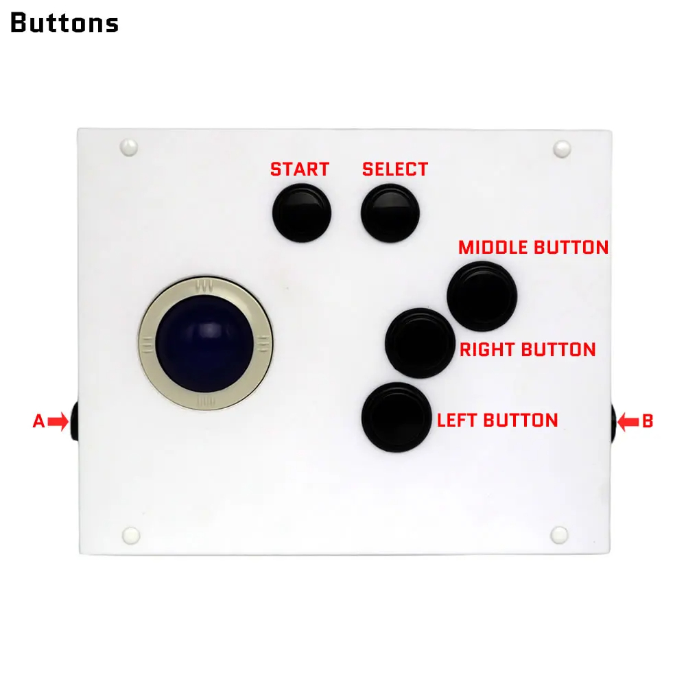 Right Hand/Left Hand Arcade Ga - Trackball Controller Arcade incelemesi ve fiyatı