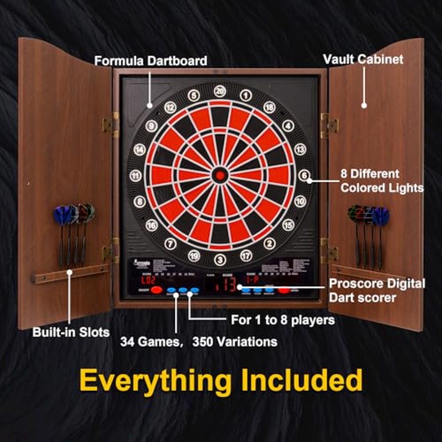 Electronic soft tip dartboard  - Electronic Dartboard Cabinet incelemesi ve fiyatı