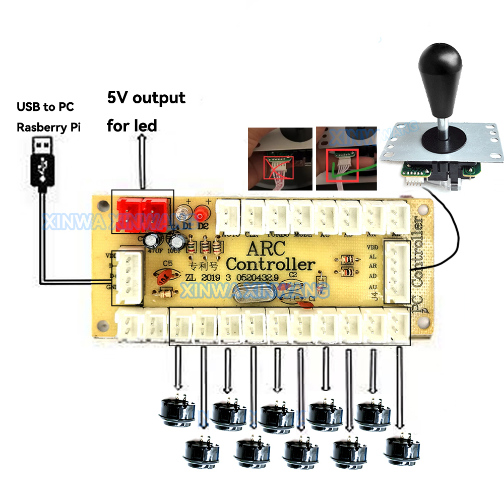 Arcade Joystick Copy SANWA Gam - Arcade Game Jackpot incelemesi ve fiyatı