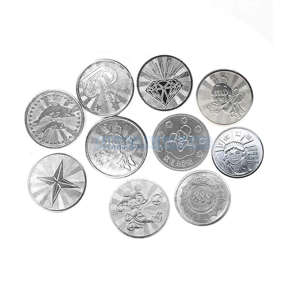 100PCS  Coins Tokens Stainless - Arcade Game Vending Machine incelemesi ve fiyatı