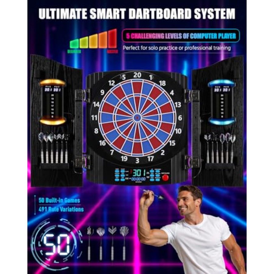 Electronic Dart Board, Electri - Electronic Dartboard Cabinet incelemesi ve fiyatı