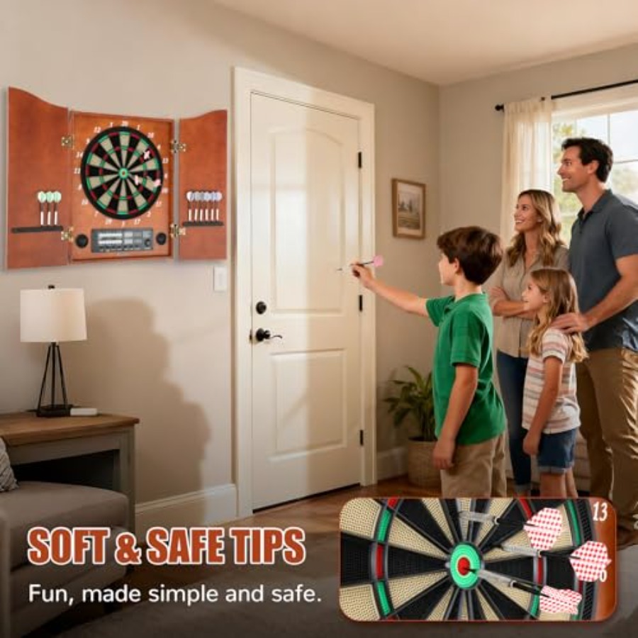 Home family game electronic da - Electronic Dartboard Cabinet incelemesi ve fiyatı