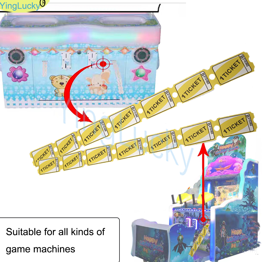 2000 pcs/lot Arcade Lottery Pa - Ticket Redemption Machine incelemesi ve fiyatı