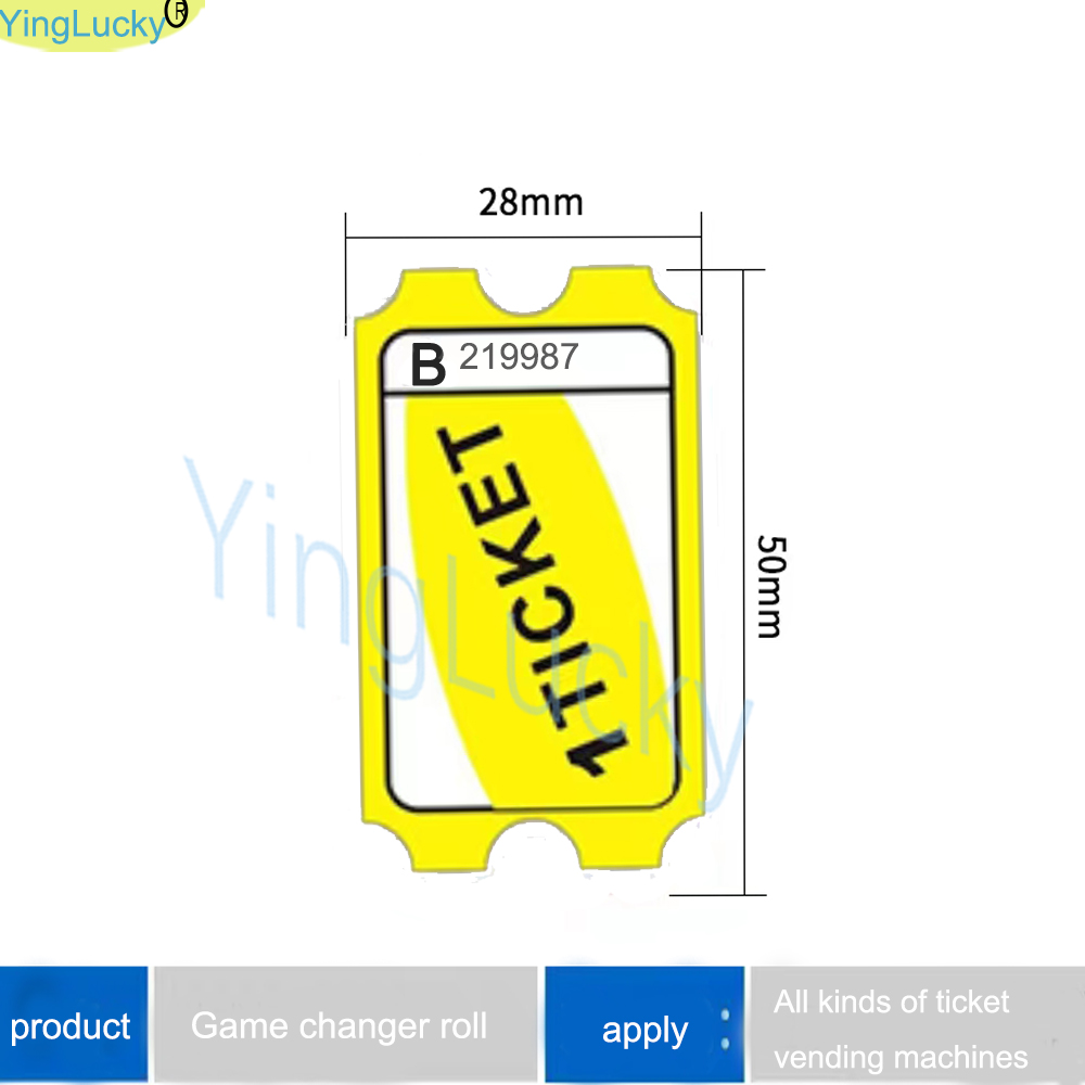 2000 pcs/lot Arcade Lottery Pa - Ticket Redemption Machine incelemesi ve fiyatı
