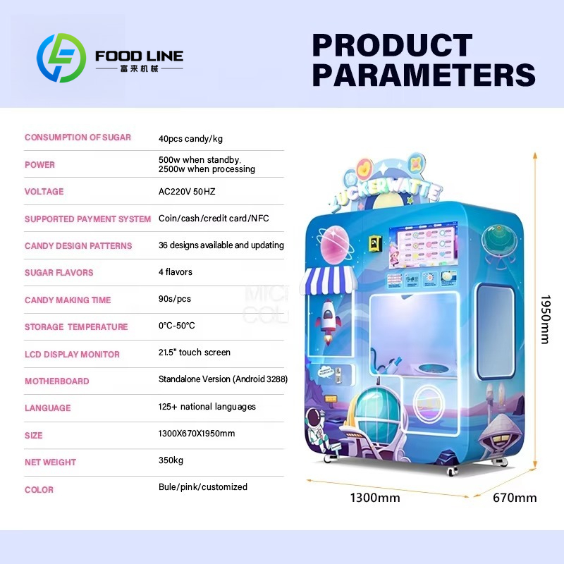 Customized Cotton Candy Vendin - Bill Acceptor Vending incelemesi ve fiyatı